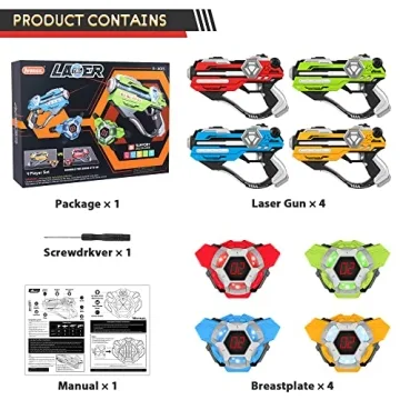Exciting Laser Tag Guns Set of 4 for Family Fun