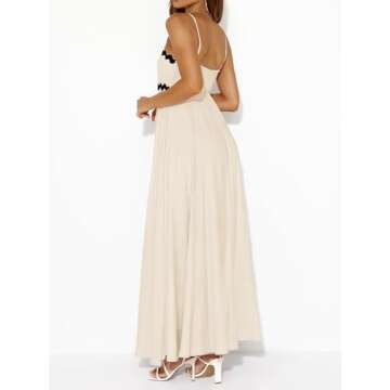 PRETTYGARDEN Womens Maxi Dress - Spaghetti Strap Style