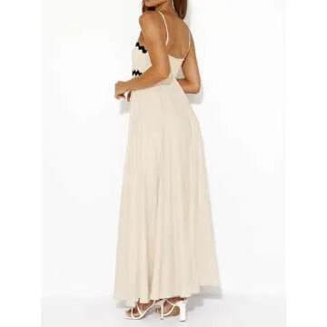 PRETTYGARDEN Womens Maxi Dress - Spaghetti Strap Style