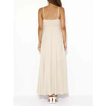PRETTYGARDEN Womens Maxi Dress - Spaghetti Strap Style