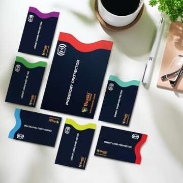 Boxiki Travel RFID Passport Holder and Card Sleeves