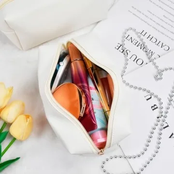 Personalized Initial Makeup Bag for Women and Teens