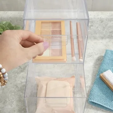 Stackable Clear Plastic Organizer Drawers Made in USA