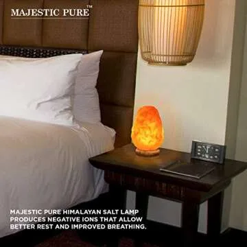 Majestic Pure Himalayan Salt Lamp - Natural Glow & Benefits