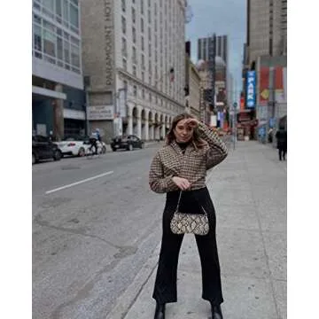 JW PEI Women's Eva Shoulder Handbag - Snake Beige