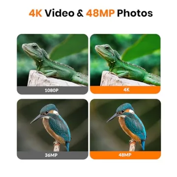 Dargahou Trail Camera 4K 48MP with Night Vision and Waterproof