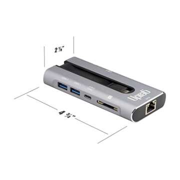 UPTab USB C 3.2 10Gbps 4K 60Hz HDR Hub for MacBook Pro
