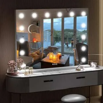 Hasipu 32" x 24" Makeup Mirror with 10X Magnification