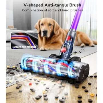 VIAFLY 550W Cordless Vacuum Cleaner for Pet Hair & More