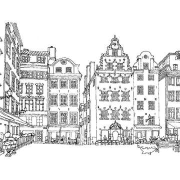 Adult Coloring Book: Exploring Scandinavia