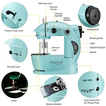 Compact Magicfly Mini Sewing Machine for Beginners