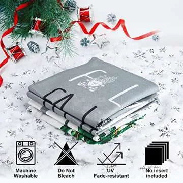 Lanpn Grey Christmas Throw Pillow Covers 22x22 Set of 4, Decorative 22 inch Gray Modern Winter Snowflake Xmas Cushion Covers Pillow Cases for Home Farmhouse Bedroom Room Holiday Couch Decor Decoration