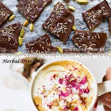 HAIOPS Dried Flowers Soap Making Scents Kits Food-Grade Rosebuds, Lavender, Jasmine, Chamomile, Gomphrena Globosa Linn, Red Globe Amaranth, 6 Bags