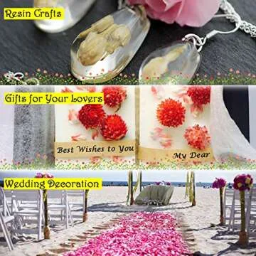 HAIOPS Dried Flowers Soap Making Scents Kits Food-Grade Rosebuds, Lavender, Jasmine, Chamomile, Gomphrena Globosa Linn, Red Globe Amaranth, 6 Bags