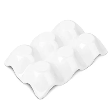 Elegant Flexzion Ceramic Egg Holder for Kitchen Display