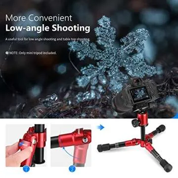 NEEWER Compact Mini Tripod for Camera - 19.7" Adjustable Height