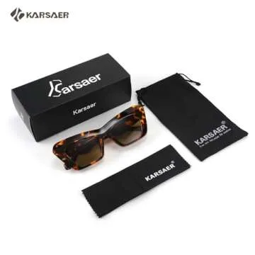 Karsaer Vision Retro Vintage Cateye Square Sunglasses Plastic Frame 90s sunglasses Stylish Classic 70s Eyewear