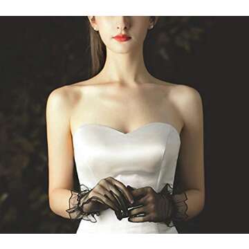 Higohome Women Tea Party Tulle Gloves for All Occasions