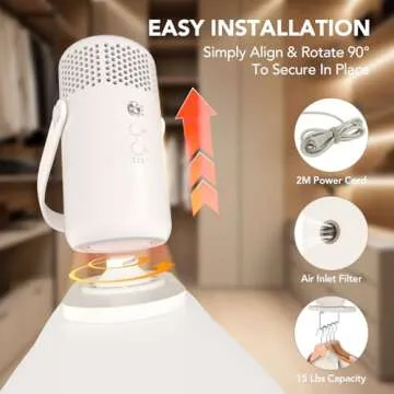 High-Speed Portable Clothes Dryer for Travel and Apartment Living