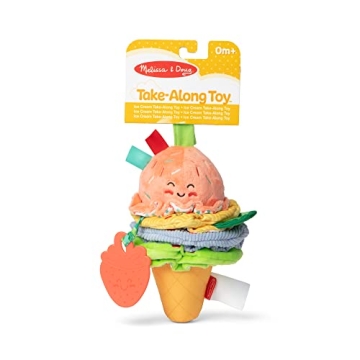 Melissa & Doug Ice Cream Clip-On Infant Toy with Sound