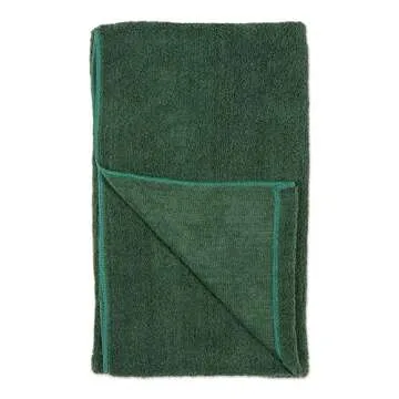 Bone Dry Pet Grooming Towel Collection Absorbent Microfiber X-Large, 41x23.5", Embroidered Hunter Green
