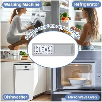 Dirty Clean Dishwasher Magnet,Dishwasher Sign Clean Dirty Sign Magnet for Dish Bin That Says Clean or Dirty Dish Washer Refrigerator for Kitchen Organization and Storage Necessities