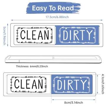 Dirty Clean Dishwasher Magnet,Dishwasher Sign Clean Dirty Sign Magnet for Dish Bin That Says Clean or Dirty Dish Washer Refrigerator for Kitchen Organization and Storage Necessities