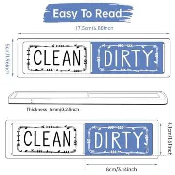 Dirty Clean Dishwasher Magnet,Dishwasher Sign Clean Dirty Sign Magnet for Dish Bin That Says Clean or Dirty Dish Washer Refrigerator for Kitchen Organization and Storage Necessities