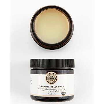 Sensible Organic Belly Balm | All-Natural Pregnancy Skincare with Shea Butter for Stretching Skin (2 oz)