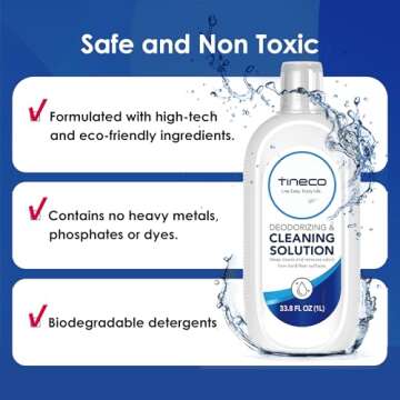 Tineco Floor Cleaning Solution 2L for iFLOOR Series (EXCEPT iFLOOR 5 Steam), FLOOR ONE S3 / S5 / S6 / S7 Series (EXCEPT S5 Steam / S7 Steam) Wet Dry Vacuum(33.8 OZ*2)