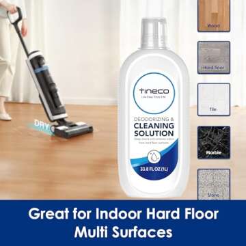 Tineco Floor Cleaning Solution 2L for iFLOOR Series (EXCEPT iFLOOR 5 Steam), FLOOR ONE S3 / S5 / S6 / S7 Series (EXCEPT S5 Steam / S7 Steam) Wet Dry Vacuum(33.8 OZ*2)