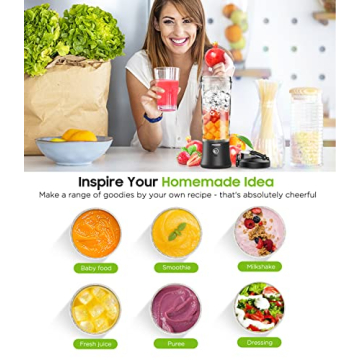 MoKo Portable Blender 270W Perfect for Smoothies and Shakes