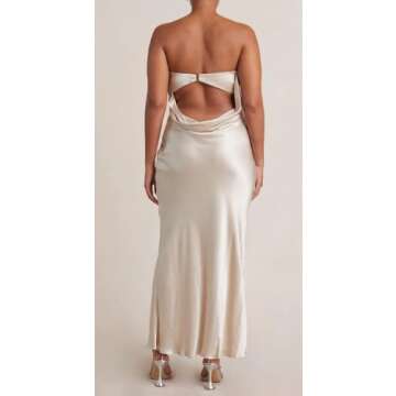 Stylish ROAONOCOMO Tube Midi Dress for All Occasions