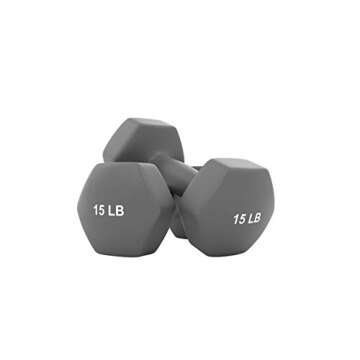 Neoprene Dumbbells Weights 90Lb Set 10 Lb 15 Lb 20 Lb