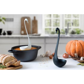 OTOTO Swanky Swan Soup Ladle - Heat Resistant Soup Ladles - Cute Kitchen Accessories, Unique Kitchen...