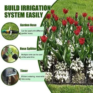 Flat Soaker Hose 50ft - Durable Garden Drip Irrigation