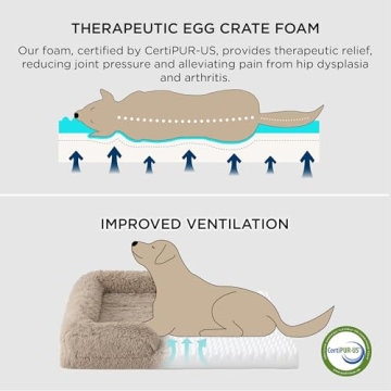 Bedsure Orthopedic Dog Bed for Large Dogs Comfort Support