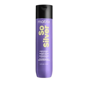 Matrix So Silver Purple Shampoo | Neutralizes Yellow Tones | Color Depositing, Brightening & Toning ...