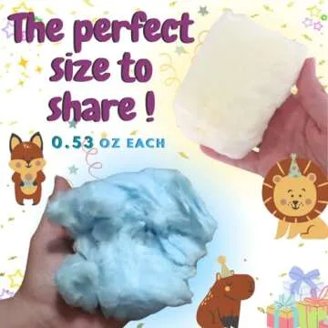 Lupy Lups! Cotton Candy Party Pack – 0.5 oz Each, Individually Wrapped Small bags – Perfect for Stockings, Treats, Party Favors, Buffet Tables, and Piñatas