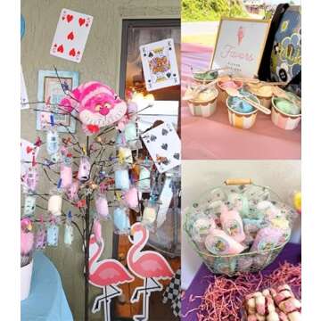 Lupy Lups! Cotton Candy Party Pack – 0.5 oz Each, Individually Wrapped Small bags – Perfect for Stockings, Treats, Party Favors, Buffet Tables, and Piñatas