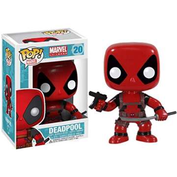 Funko Pop! Marvel: Deadpool #20 Vinyl Figure (Bundled with Compatible Box Protector Case), Multicolor, 3.75 inches