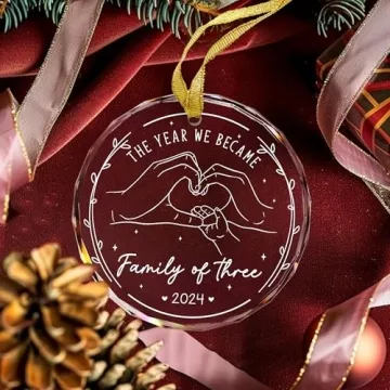 Gossby Family of 3 Ornament - Perfect Gift for New Parents