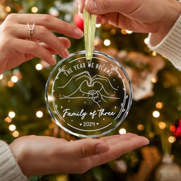 Gossby Family of 3 Ornament - Perfect Gift for New Parents