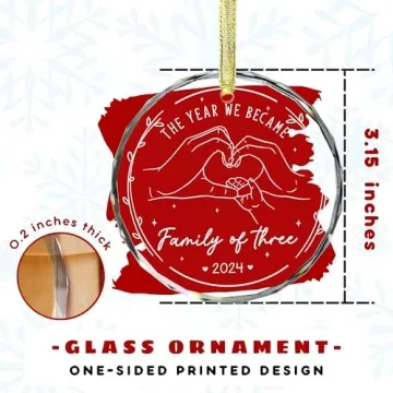 Gossby Family of 3 Ornament - Perfect Gift for New Parents
