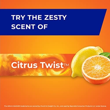 Hefty Ultra Strong 13 Gallon Trash Bags with Citrus Twist