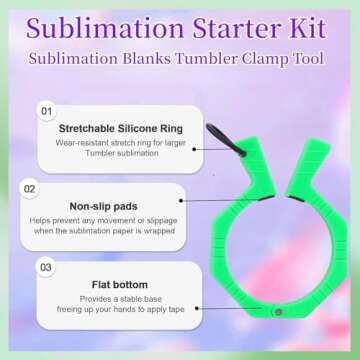 Perfect Pumbler Clamp Machine,Tumbler Clamp for Sublimation,Cup Cradle for Crafting Tumblers,Sublima...