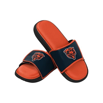 FOCO Chicago Bears Premium Men's Foam Sport Slide for Casual Comfort