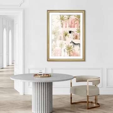 MUDECOR Premium Framed Wall Art Safari Tropical Scene