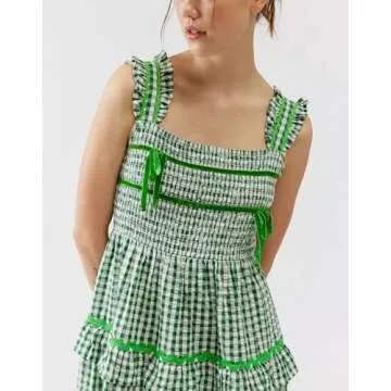 Yiulangde Boho Flowy Summer Dress for Women 2024