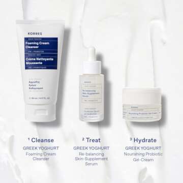 KORRES Greek Yoghurt Foaming Cream Cleanser 150 Ml, 5.07 fl. oz.
